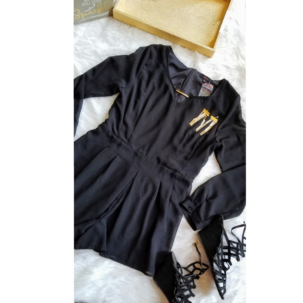 E&M Black Romper